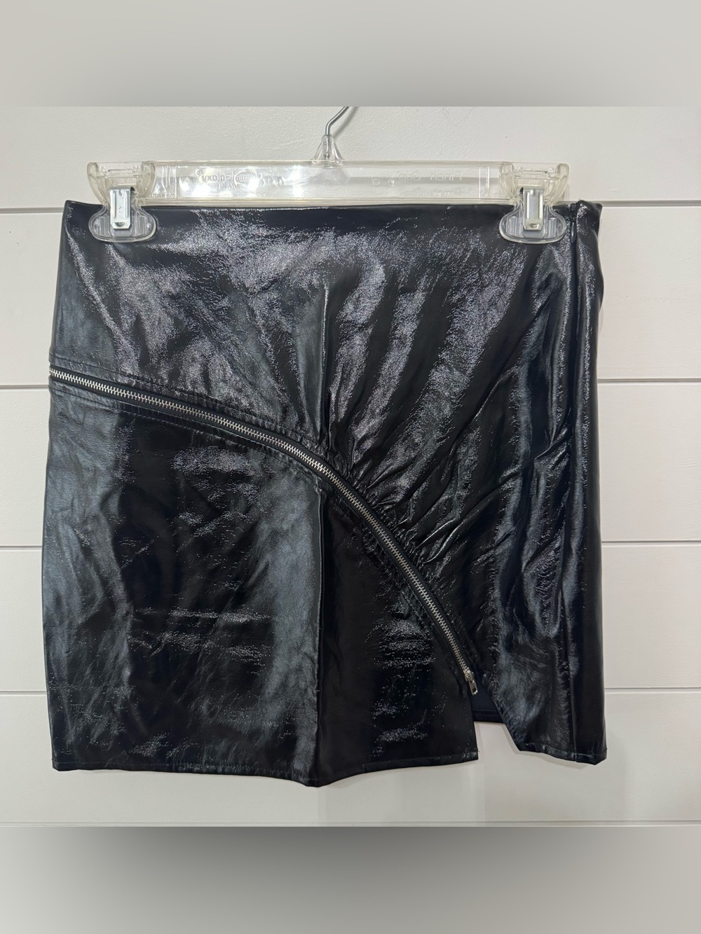 Shein faux leather mini skirt